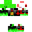 Black skin: raw texture render