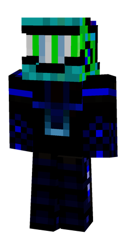 Black skin: body, back render