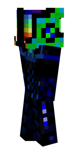 Black skin: body, left side render