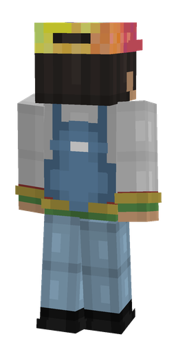 Black skin: body, back render
