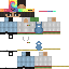 Black skin: raw texture render