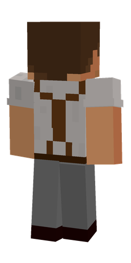 Brown skin: body, back render