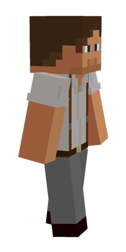 Brown skin: body, right side render
