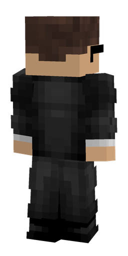 Black skin: body, back render