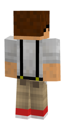 Brown skin: body, back render