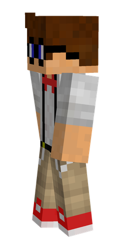 Brown skin: body, left side render