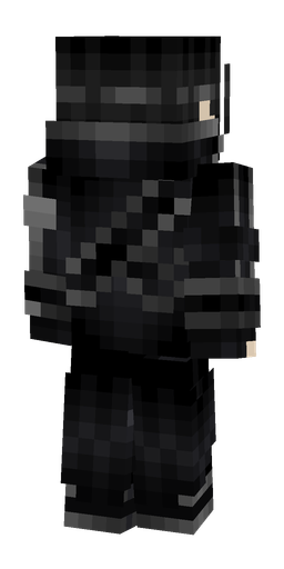 Black skin: body, back render