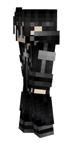 Black skin: body, left side render