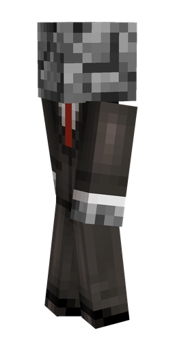 Black skin: body, left side render