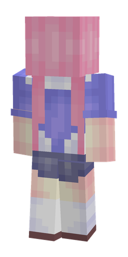 Blue skin: body, back render