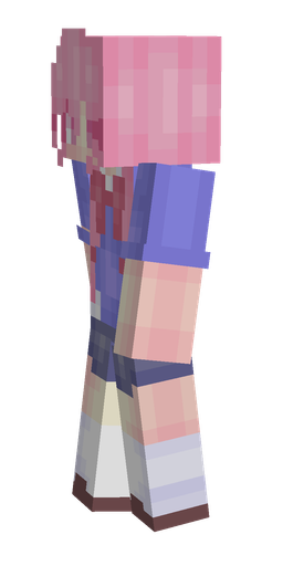 Blue skin: body, left side render