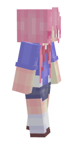 Blue skin: body, right side render