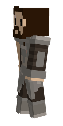 Brown skin: body, left side render