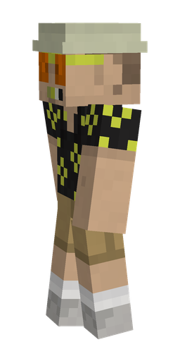 Black skin: body, left side render