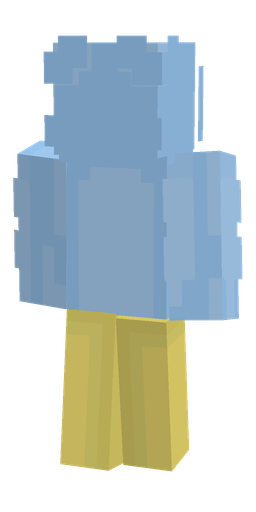 Blue skin: body, back render