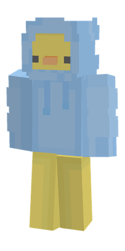 Blue skin: body, front render