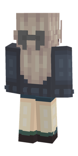 Black skin: body, back render