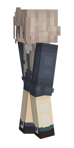 Black skin: body, left side render