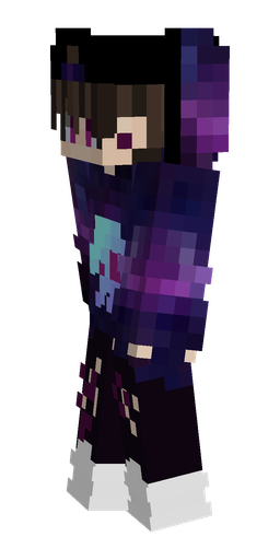 Black skin: body, left side render