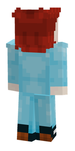 Blue skin: body, back render