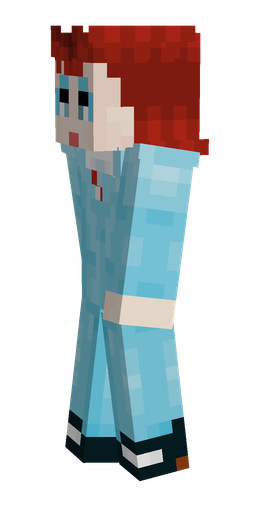 Blue skin: body, left side render
