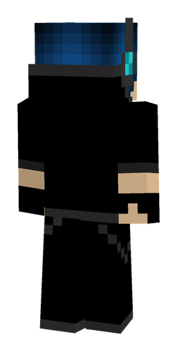 Black skin: body, back render
