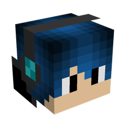 Black skin: head render