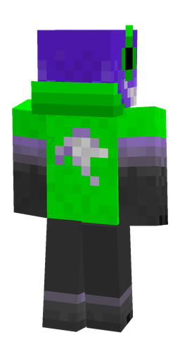 Black skin: body, back render