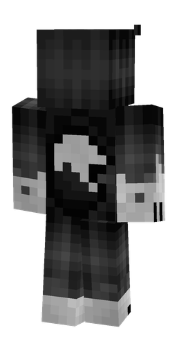 Black skin: body, back render