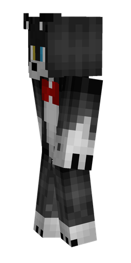 Black skin: body, left side render