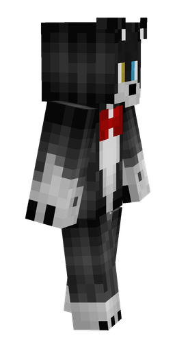 Black skin: body, right side render