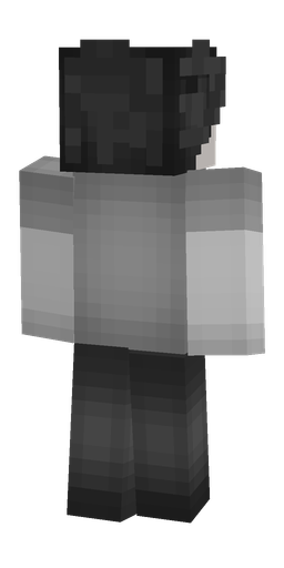 Black skin: body, back render