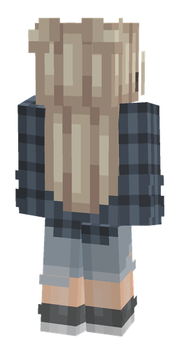 Gray skin: body, back render