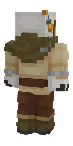 Brown skin: body, back render