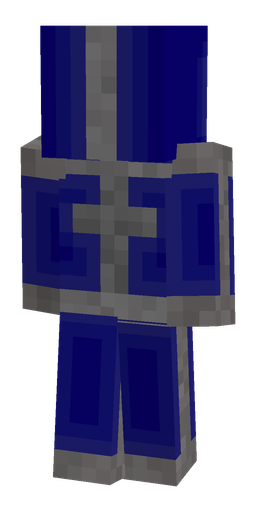 Blue skin: body, back render