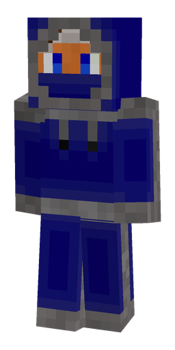 Blue skin: body, front render
