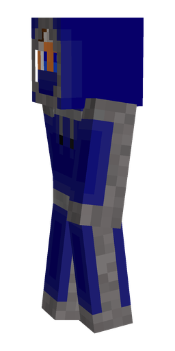 Blue skin: body, left side render