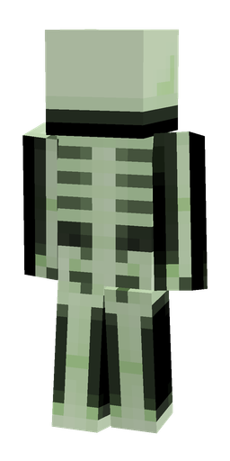 Black skin: body, back render