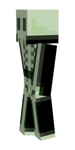 Black skin: body, left side render