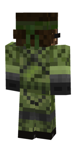 Black skin: body, back render