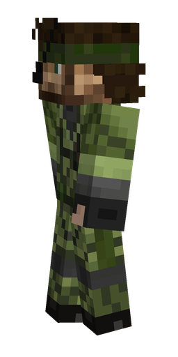 Black skin: body, left side render