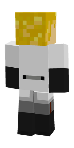 Black skin: body, back render