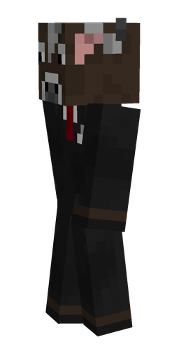Black skin: body, left side render
