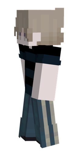 Black skin: body, left side render