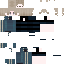 Black skin: raw texture render