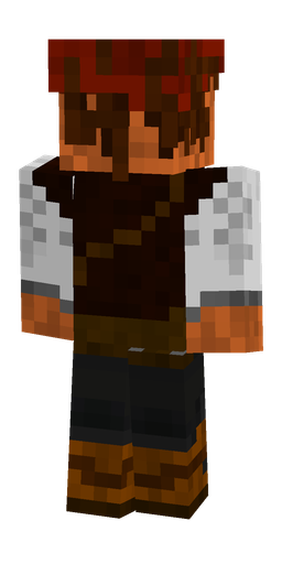 Black skin: body, back render