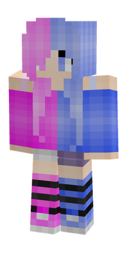 Blue skin: body, front render