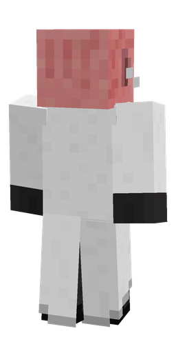 Black skin: body, back render