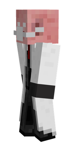 Black skin: body, left side render