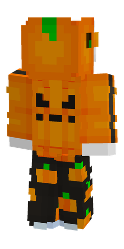 Black skin: body, back render